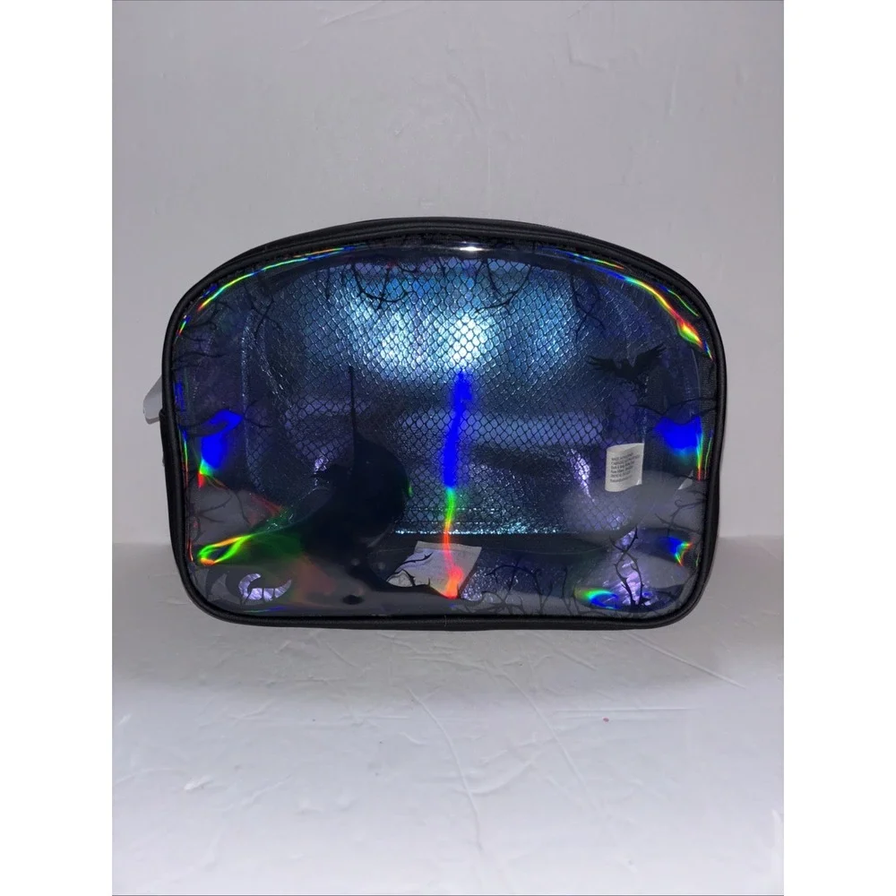 New Bath & Body Works Disney Maleficent Iridescent Cosmetic Makeup Bag Dragon